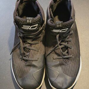 Under Armour Basketball Shoes Mens 12 SC Curry High Top Black White Used